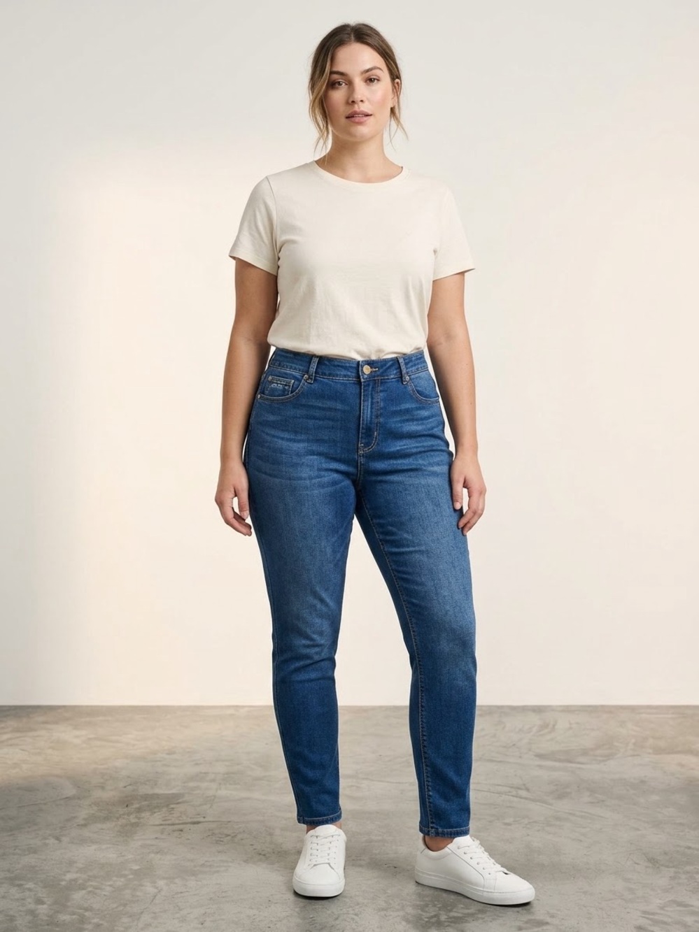 High-Rise ANGELS Forever Young Straight Jeans